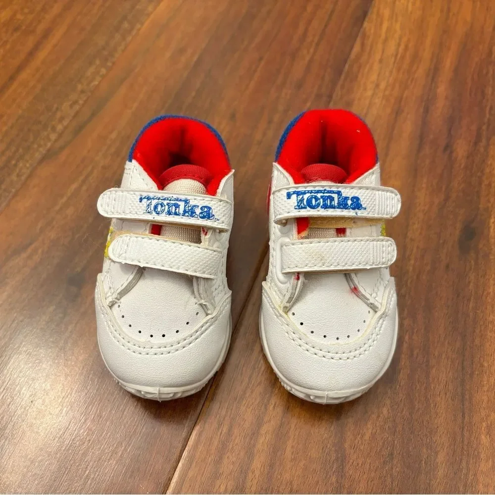 Tonka Vintage My 1st Tonka white Velcro sneakers RARE